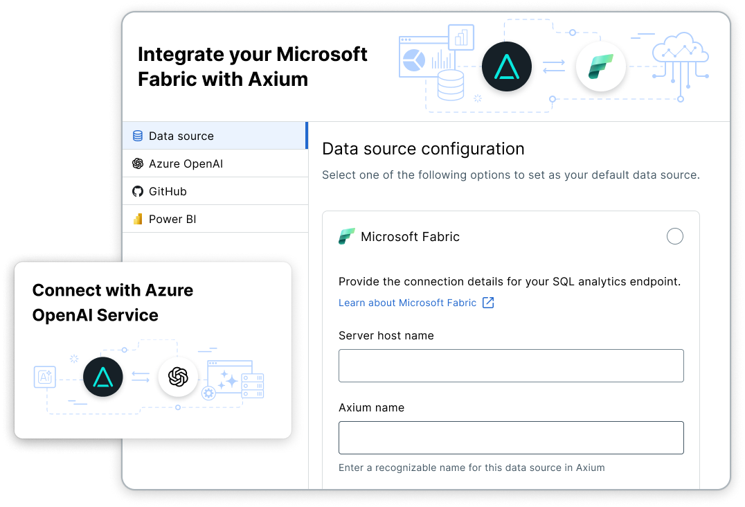 Picture of Axium Integration with Microsoft Fabric and OpenAI