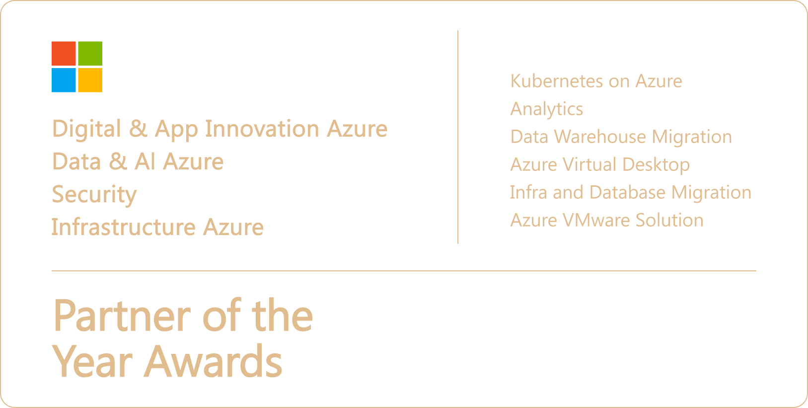 Microsoft Solution Partner - Advanced Specializations